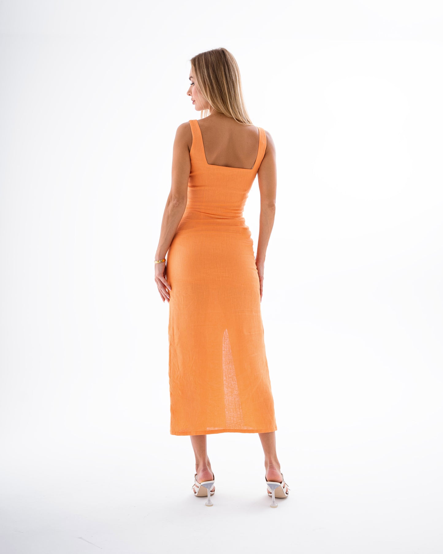 Linen Midi Dress MARINA