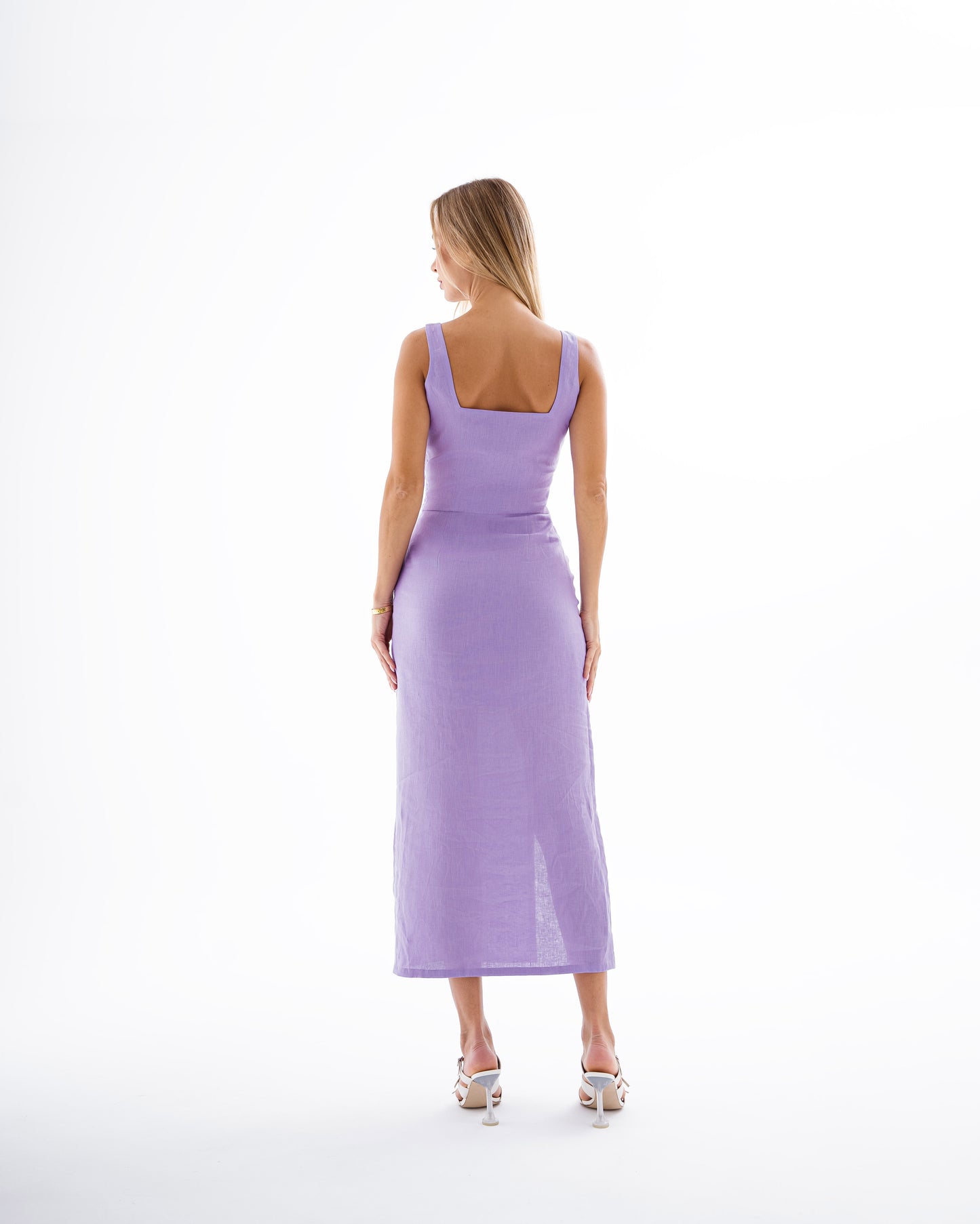 Linen Midi Dress MARINA