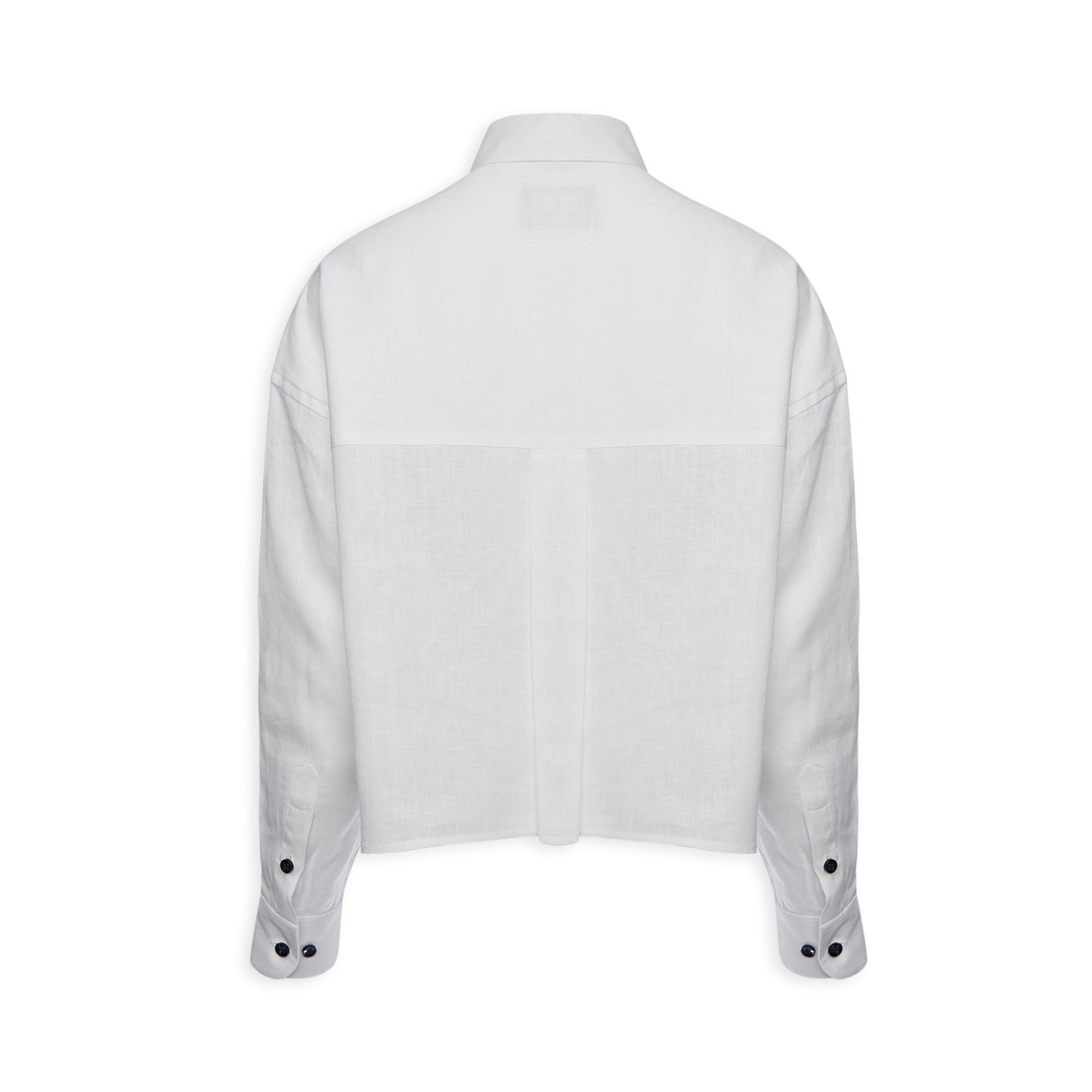 Linen Oversized Cropped Shirt MARTINA