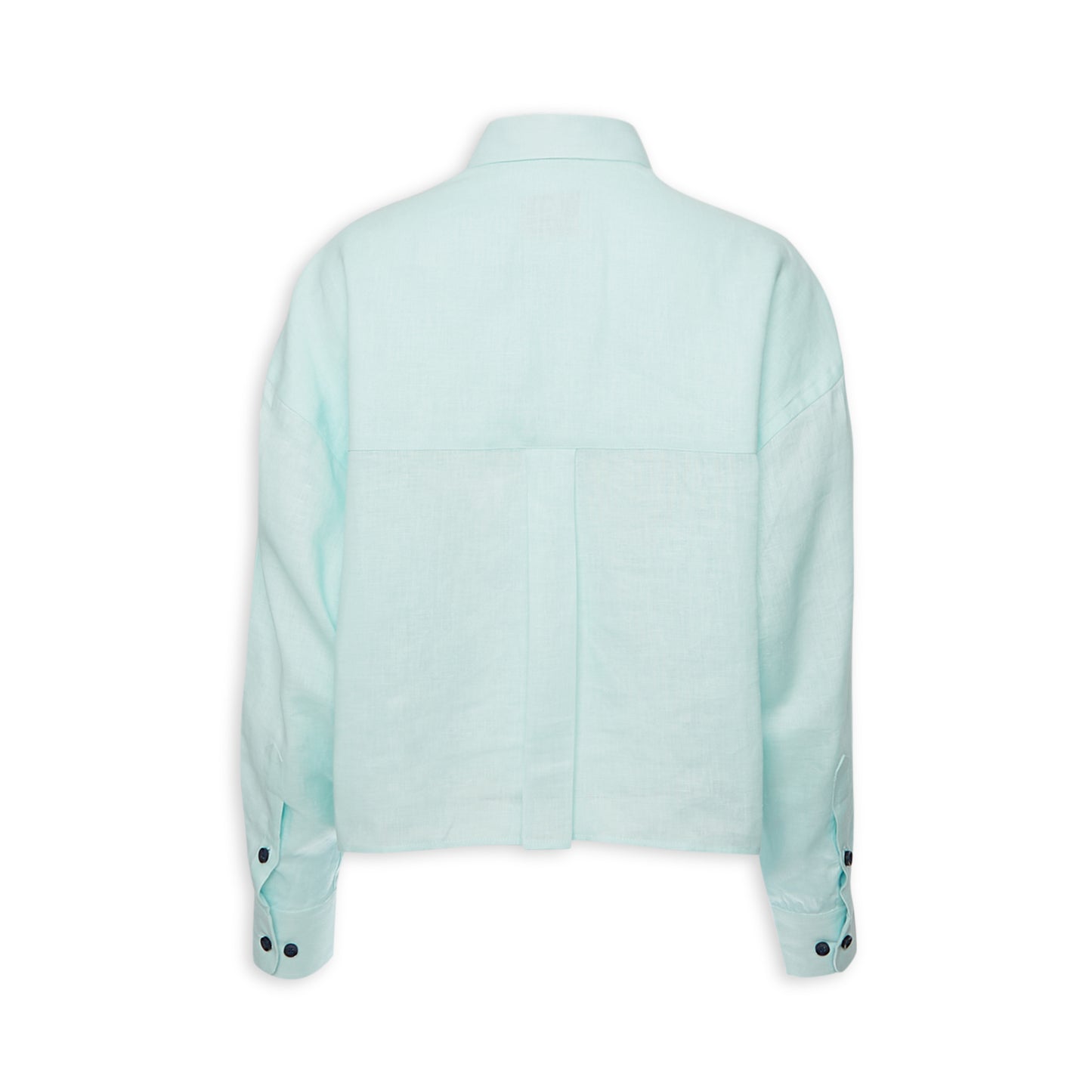 Linen Oversized Cropped Shirt MARTINA