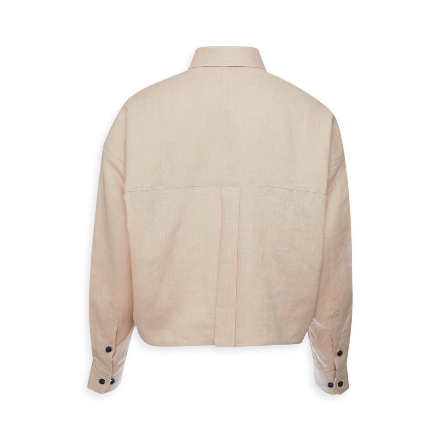 Linen Oversized Cropped Shirt MARTINA