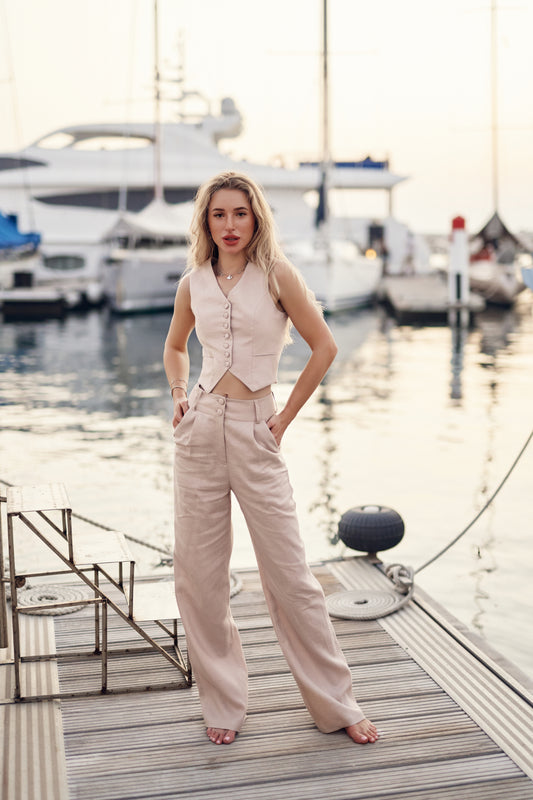 Linen Vest NATALIE
