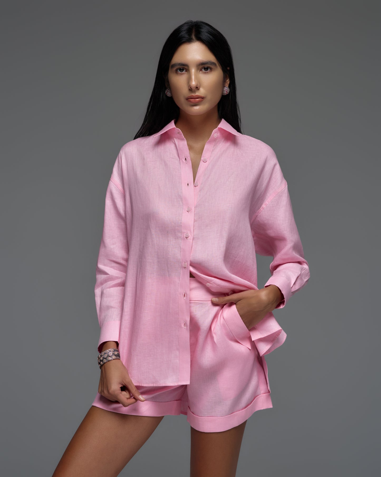 Linen Oversized Shirt VALERIA