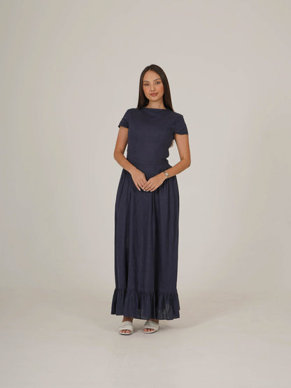 Linen Midi Dress  RAISA