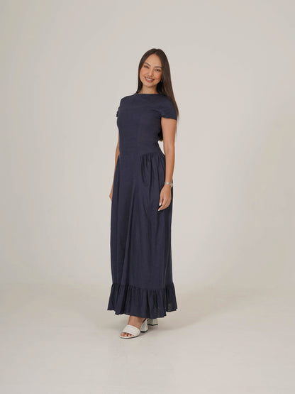 Linen Midi Dress  RAISA