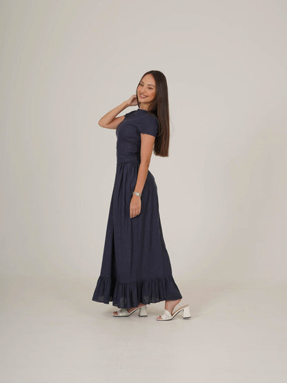 Linen Midi Dress  RAISA