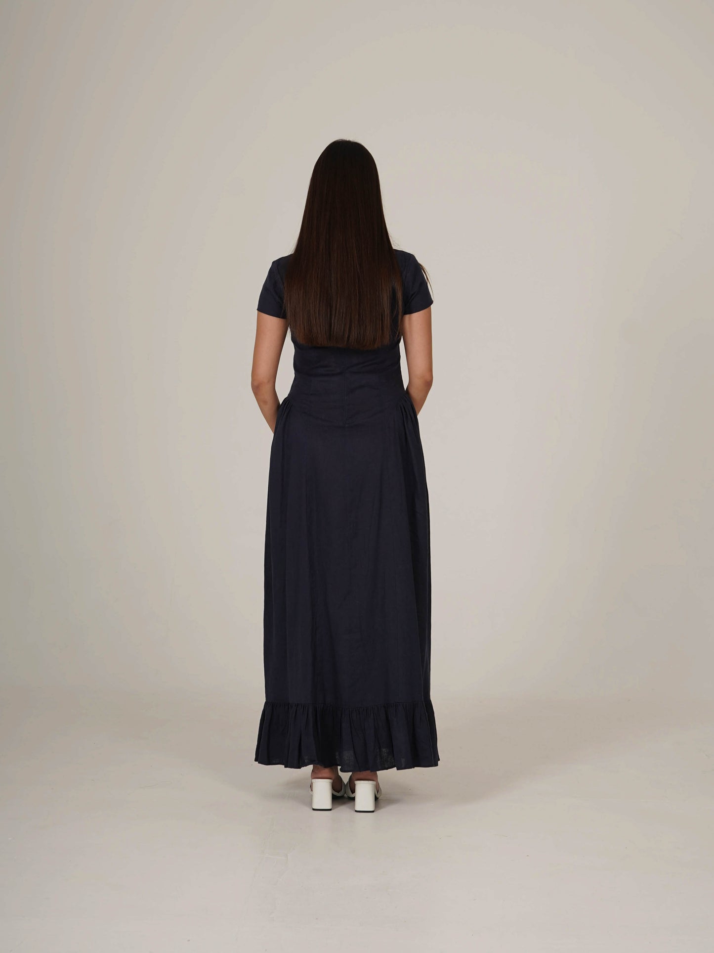 Linen Midi Dress  RAISA