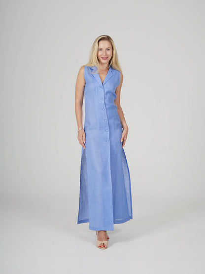Linen Midi Dress  ODRIYANA