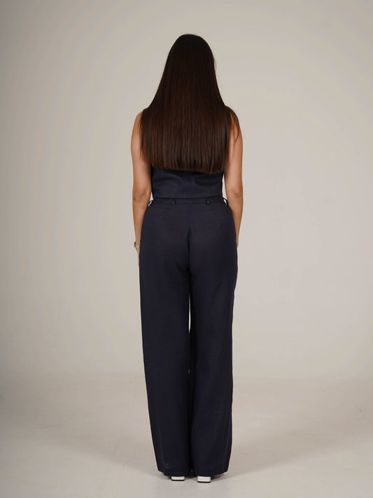 Linen Straight Fit Pants ZLATA