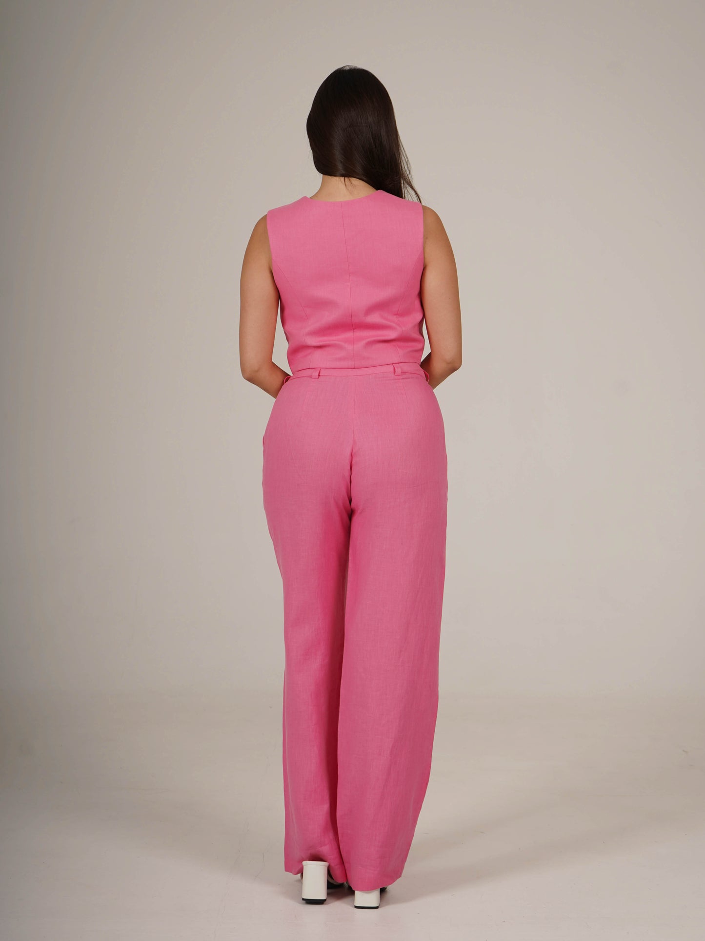 Linen Straight Fit Pants ZLATA