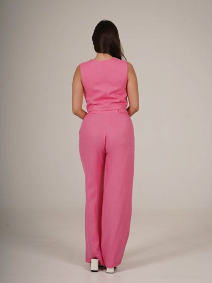 Linen Straight Fit Pants ZLATA