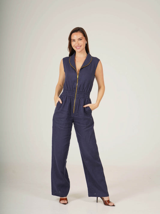 Linen Long Jumpsuit  Naomi