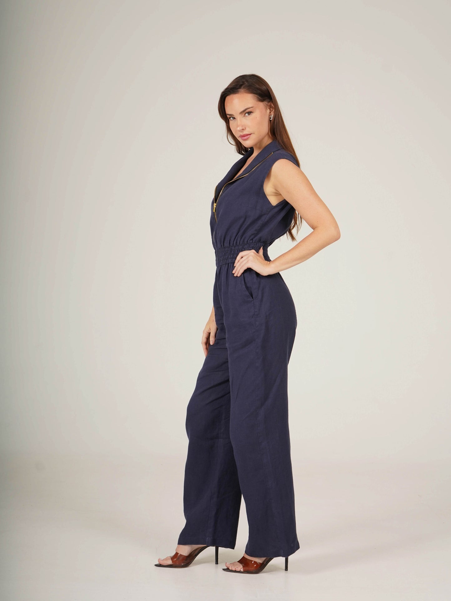 Linen Long Jumpsuit  Naomi