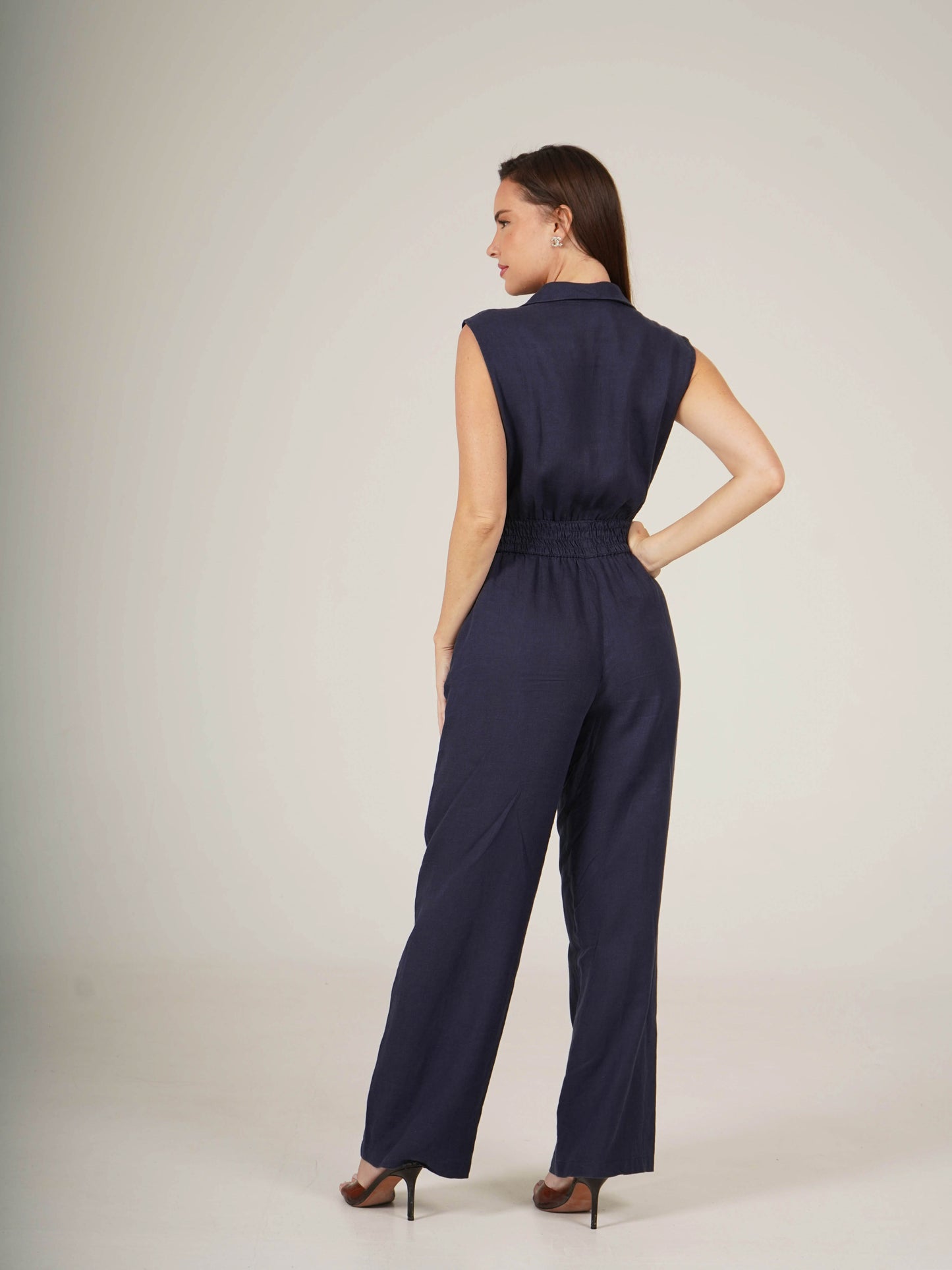 Linen Long Jumpsuit  Naomi