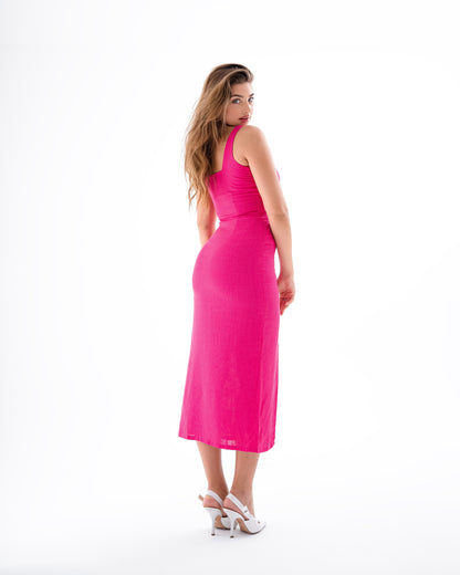 Linen Midi Dress MARINA