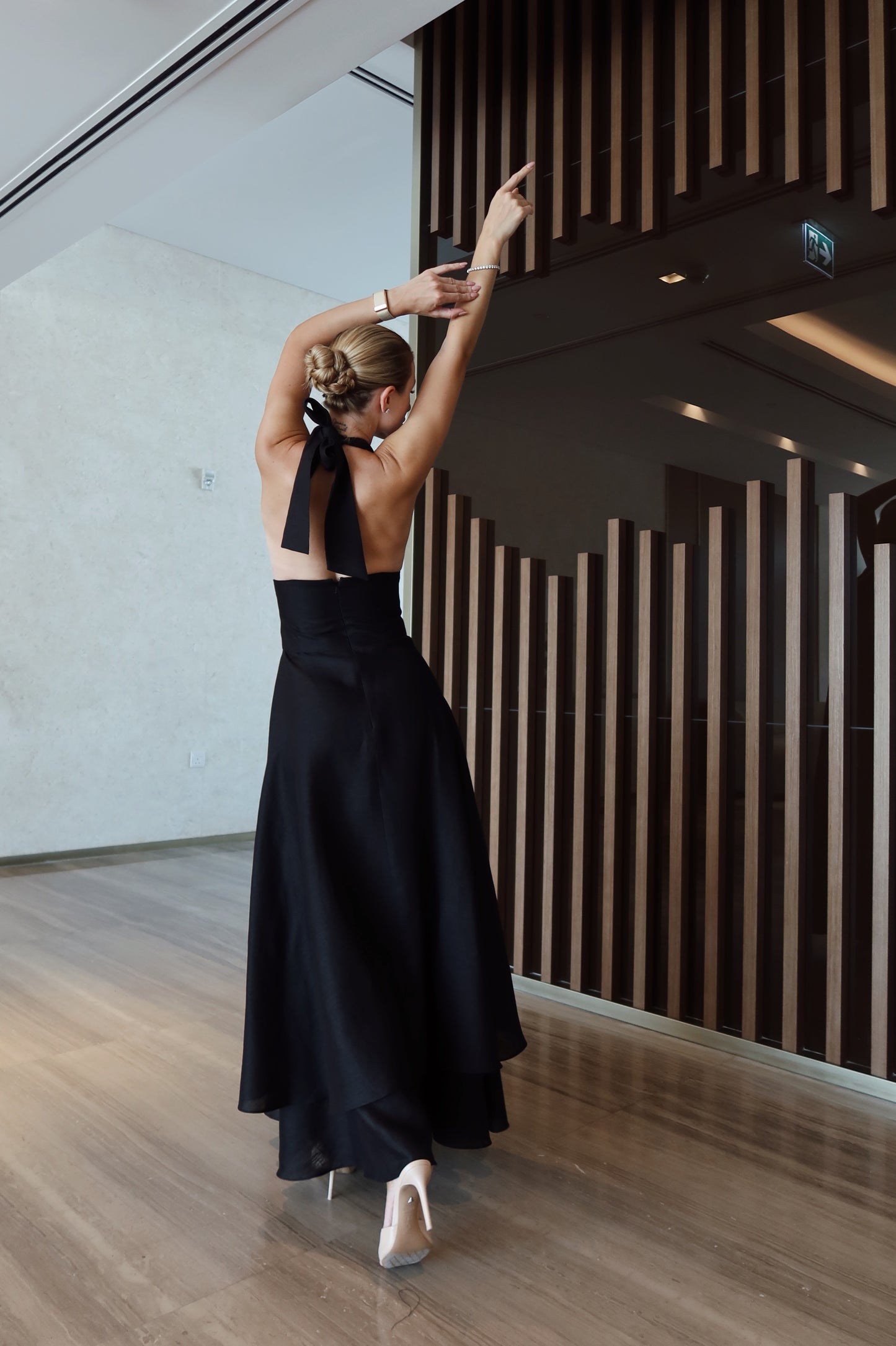 Linen Midi Dress MARILYN