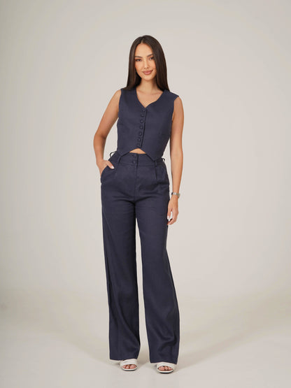 Linen Vest NATALIE