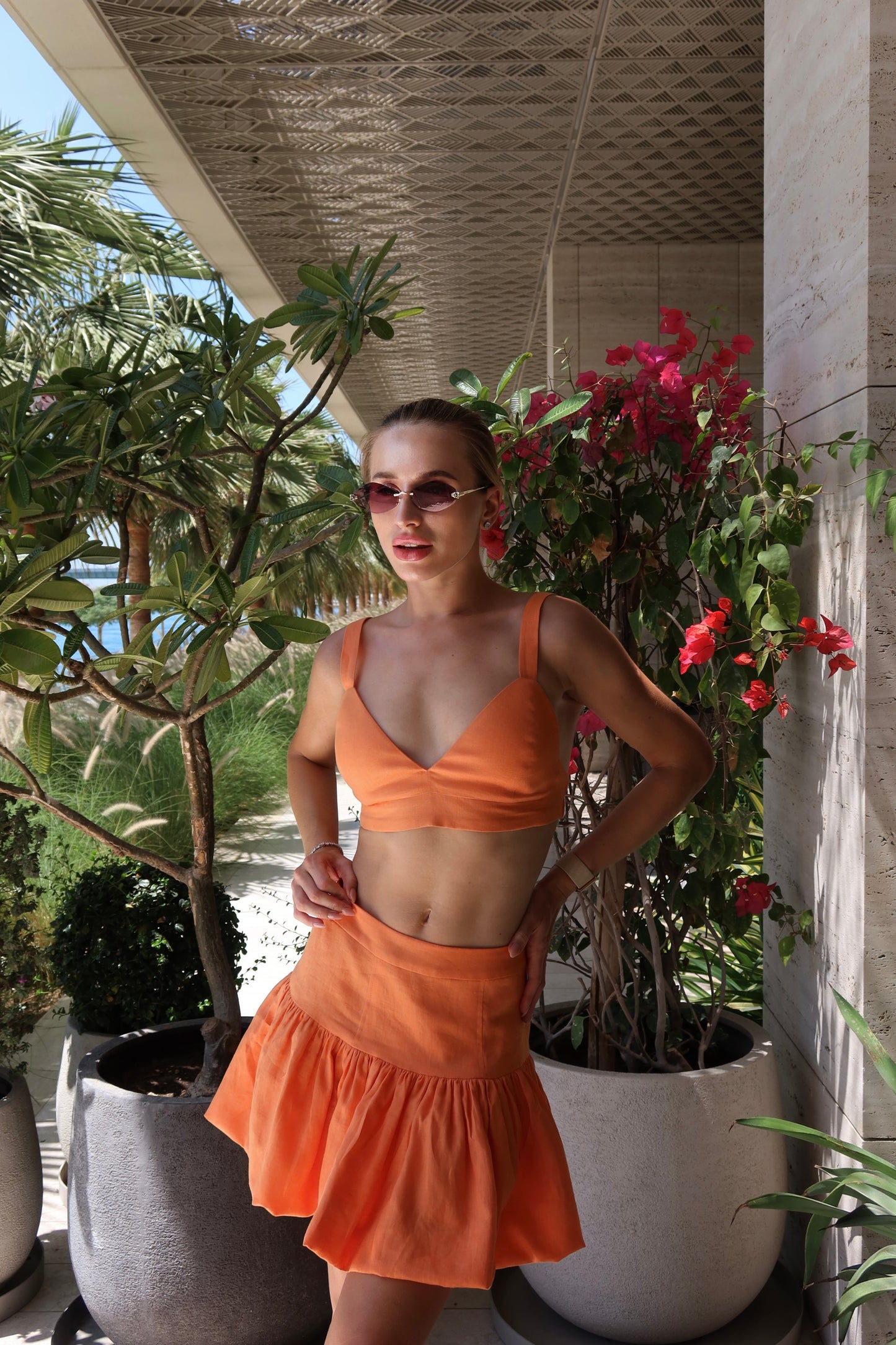 Linen Bralette Top LANA