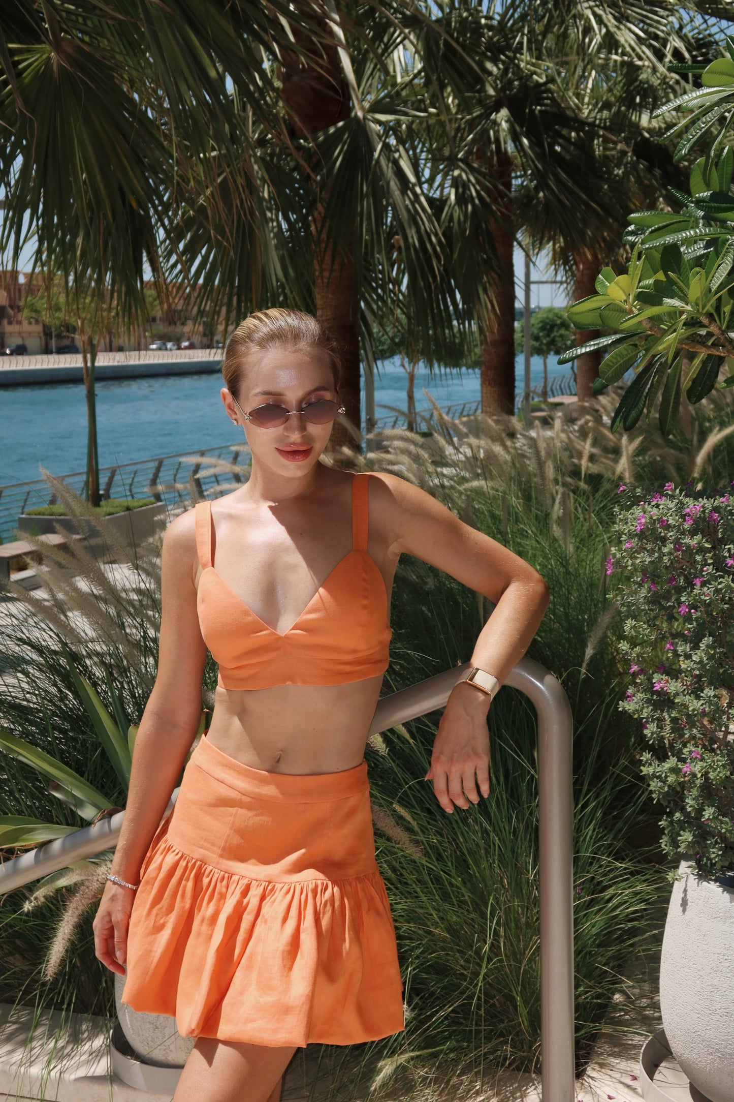 Linen Bralette Top LANA