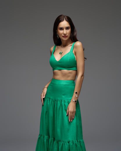 Linen Bralette Top LANA