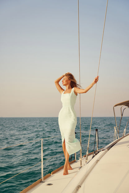 Linen Midi Dress MARINA
