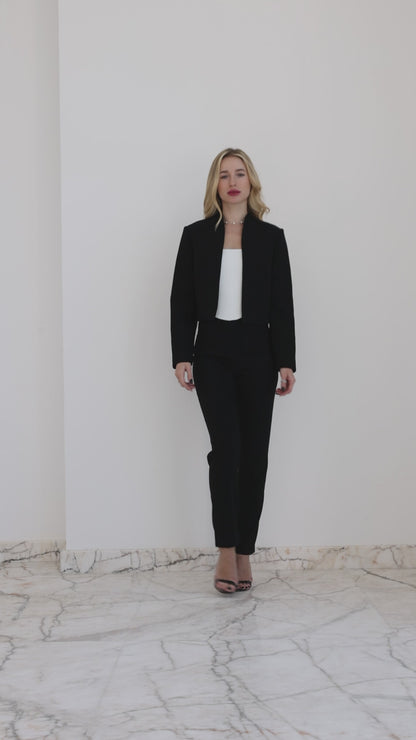 Black Crepe Jacket