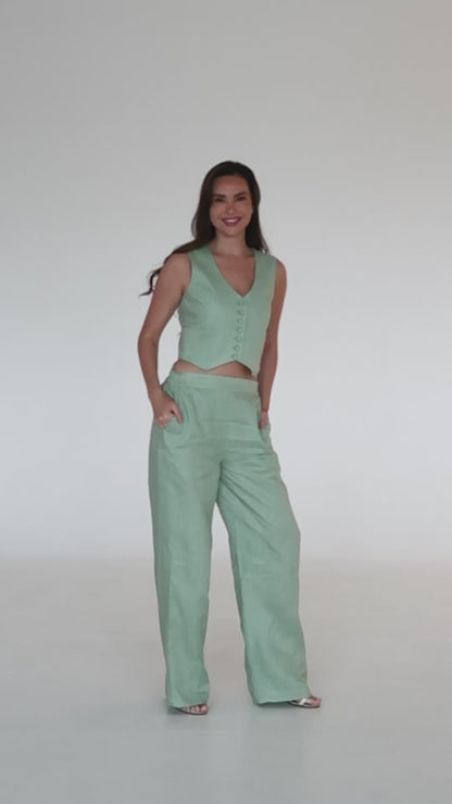 Linen Vest NATALIE