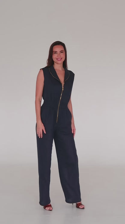 Linen Long Jumpsuit  Naomi