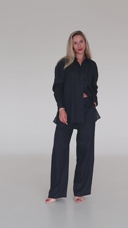 Linen Oversized Shirt VALERIA
